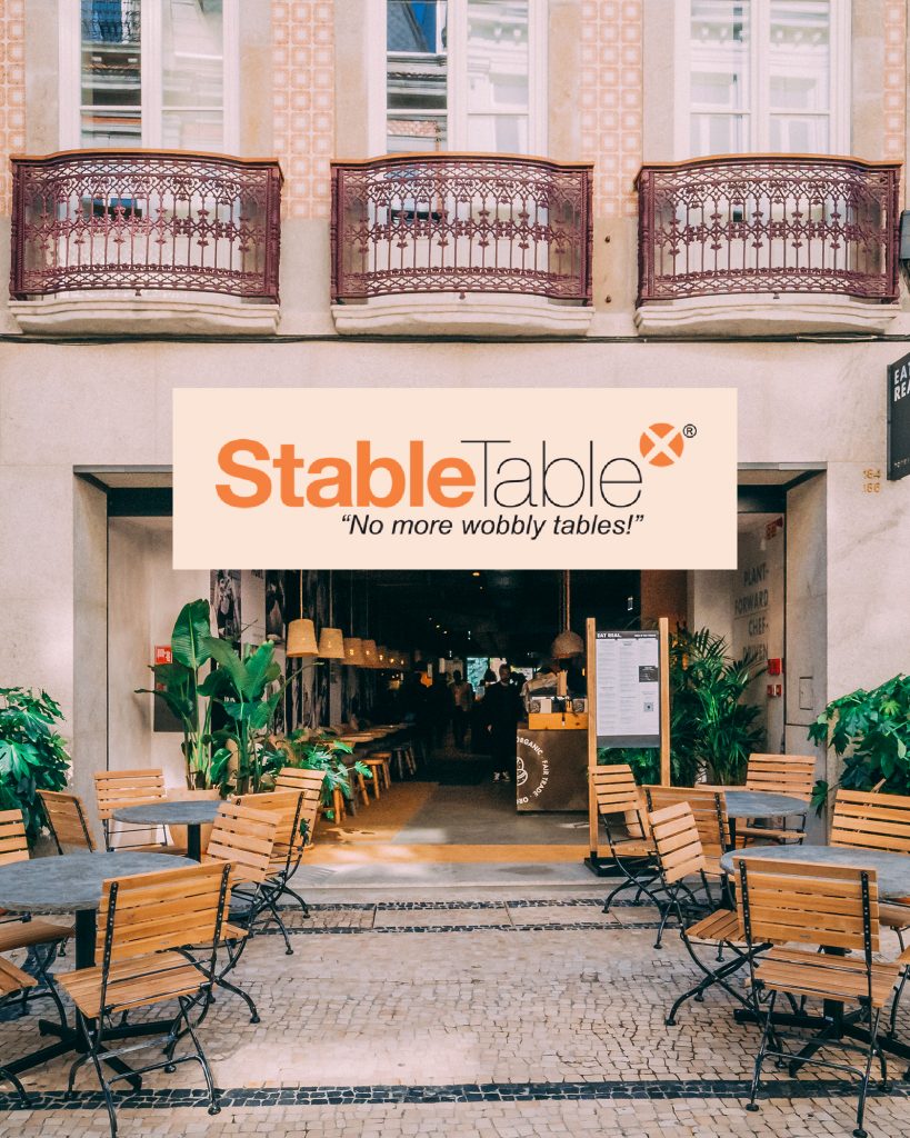 1-stabletable_world of Hospitality Newsletter Stabletable Self-stabilising Tables