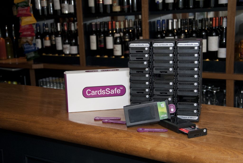 Cardssafe Units on Bar